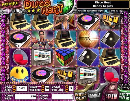 jet bingo disco heat 5 reel online slots game